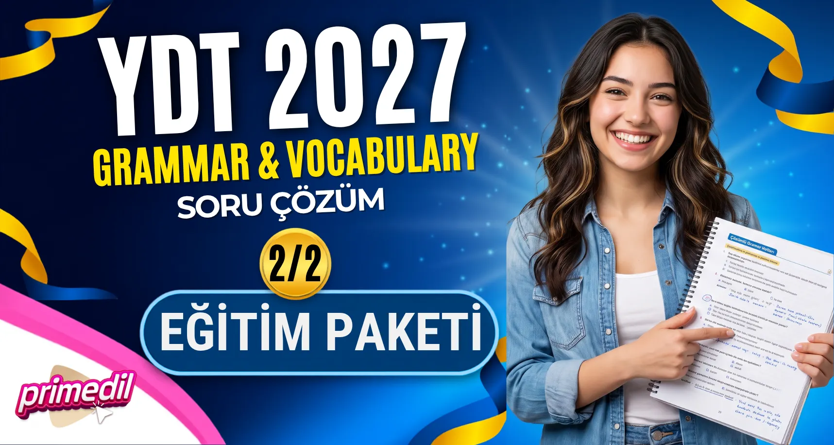 YDT 2027 Grammar ve Vocabulary Soru Çözüm 2/2 Eğitim Paketi